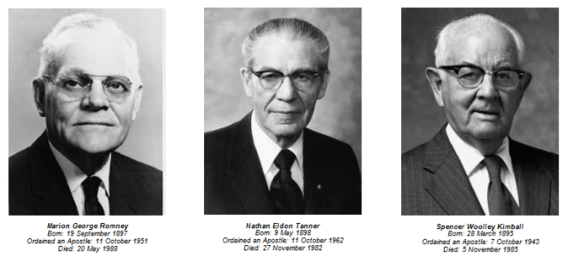 "Elder Marion G. Romney, Elder N. Eldon Tanner and Elder Kimball were my mentors."