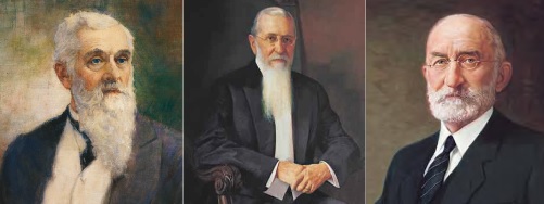 Presidents Lorenzo Snow,  Joseph F. Smith, and Heber J. Grant (left to right) oversaw a reduction of the gathering of Saints to the Intermountain West. Images courtesy LDS.org.
